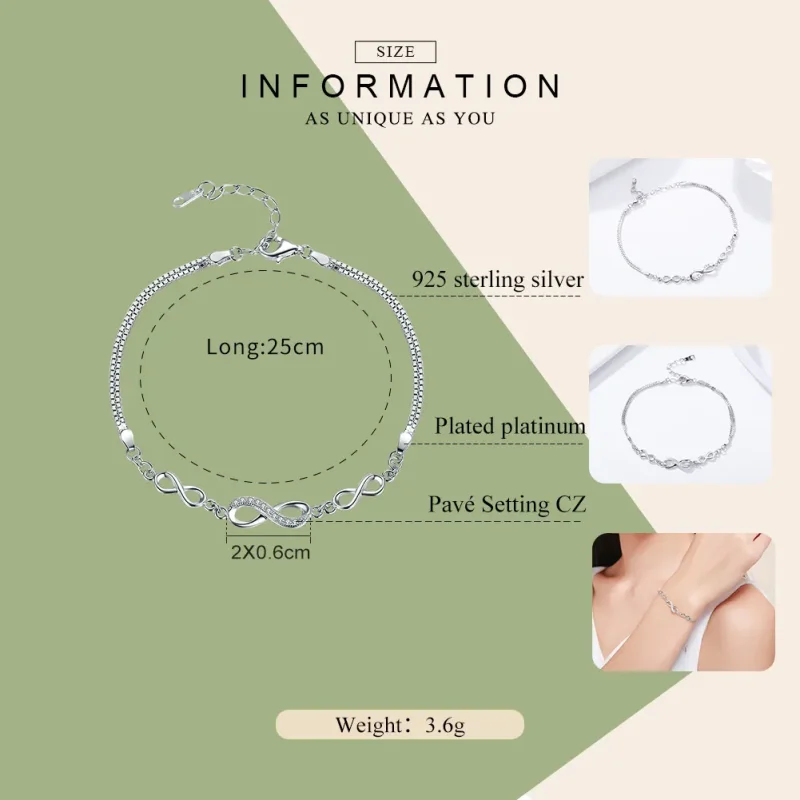 (image for) Pandora Style Silver Endless Elegance Slider Bracelet - SCB037 - View 3