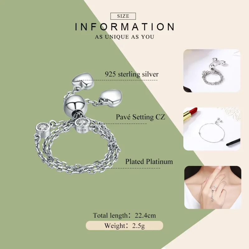 (image for) Pandora Style Silver Entwined Bright Galaxy Slider Bracelet - SCB032 - View 5