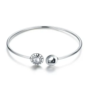(image for) Pandora Style Silver Eternal Home Open Bangle - SCB011