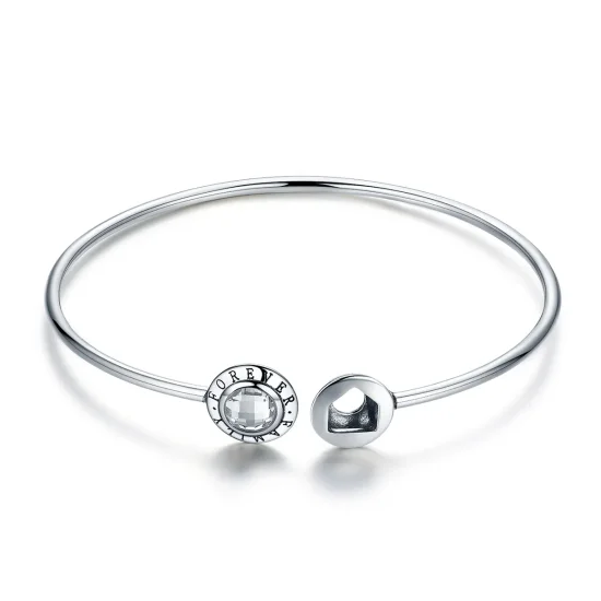 (image for) Pandora Style Silver Eternal Home Open Bangle - SCB011