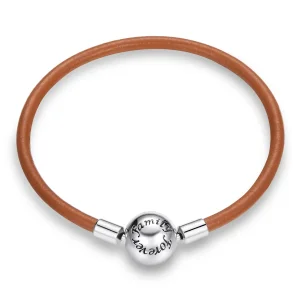 (image for) Pandora Style Silver Family Forever Leather bracelet - SCB215