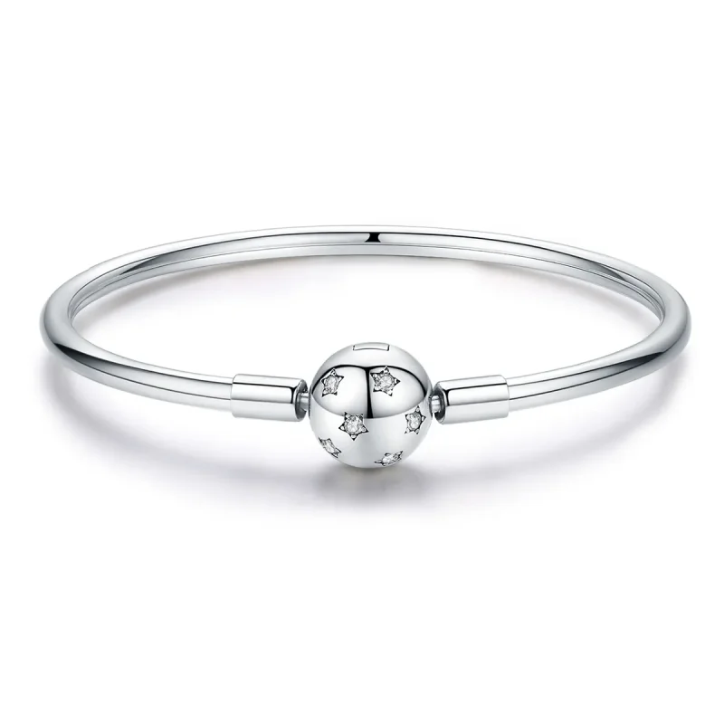 (image for) Pandora Style Silver Galaxy Bangle - SCB144