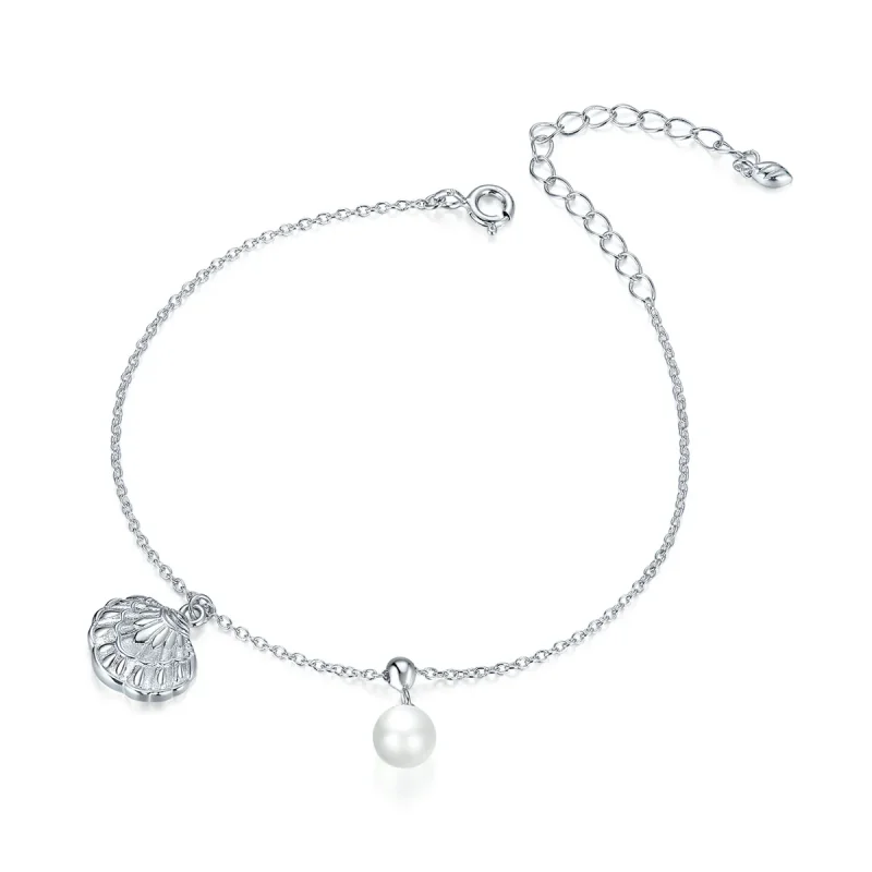 (image for) Pandora Style Silver Gift of Sea Dainty Chain Slider Bracelet - SCB179