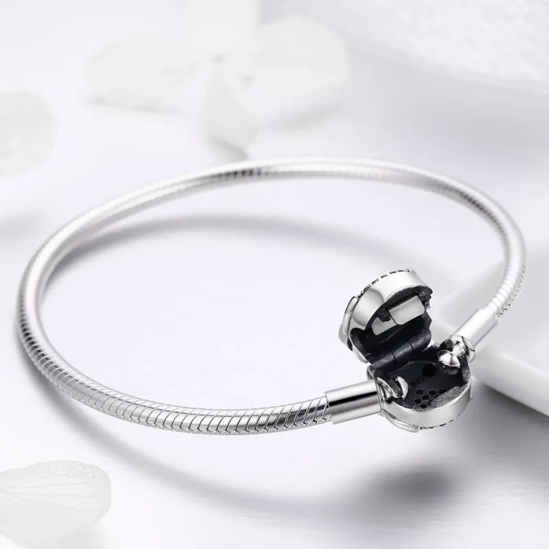 (image for) Pandora Style Silver Graduation Cute Owl Chain Bracelet - SCB067 - View 6