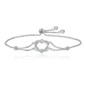 Pandora Style Silver Love Cardiogram Anniversary Slider Bracelet - SCB022 (image for) Pandora Style Silver Love Cardiogram Anniversary Slider Bracelet - SCB022