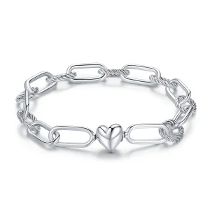 Pandora Style Silver Love of Link bracelet - SCB202 (image for) Pandora Style Silver Love of Link bracelet - SCB202