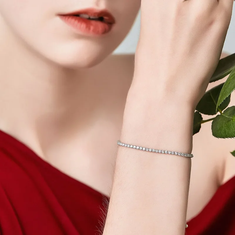 (image for) Pandora Style Silver Lovingly bracelet - SCB029 - View 2