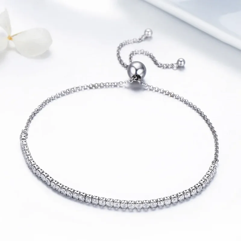 (image for) Pandora Style Silver Lovingly bracelet - SCB029 - View 4
