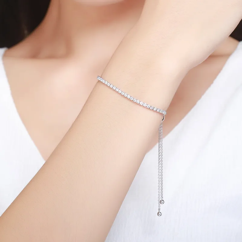 (image for) Pandora Style Silver Lovingly bracelet - SCB029 - View 7