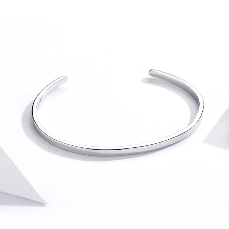 (image for) Pandora Style Silver Nothing Is Impossible Open Cuff Bangle - SCB160 - View 4