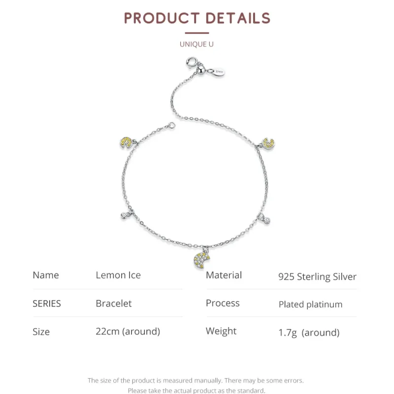 (image for) Pandora Style Silver Pac-Man Chain Slider Bracelet - SCB183 - View 6