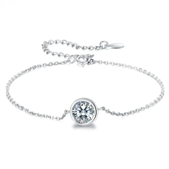 (image for) Pandora Style Silver Simple Chain Adjustable Bracelet - SCB157