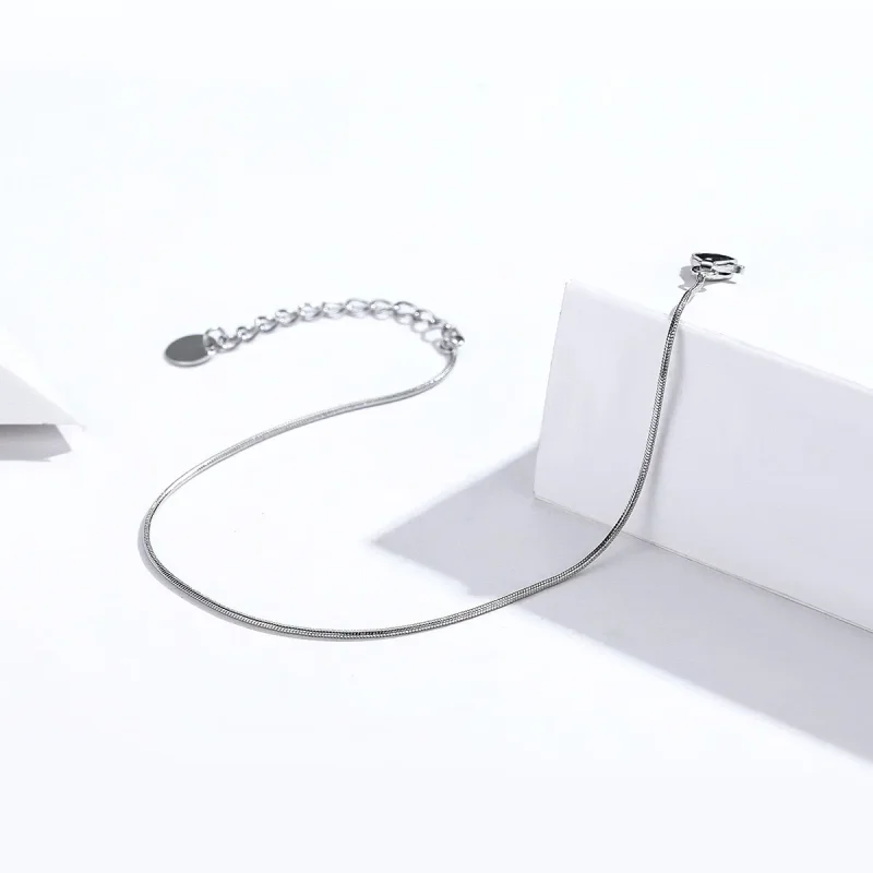 (image for) Pandora Style Silver Snake Chain Bracelet - SCB153 - View 3