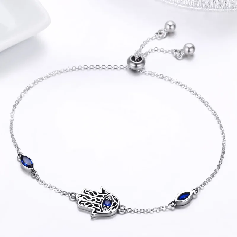 (image for) Pandora Style Silver Spoil Chain Slider Bracelet - SCB076 - View 4