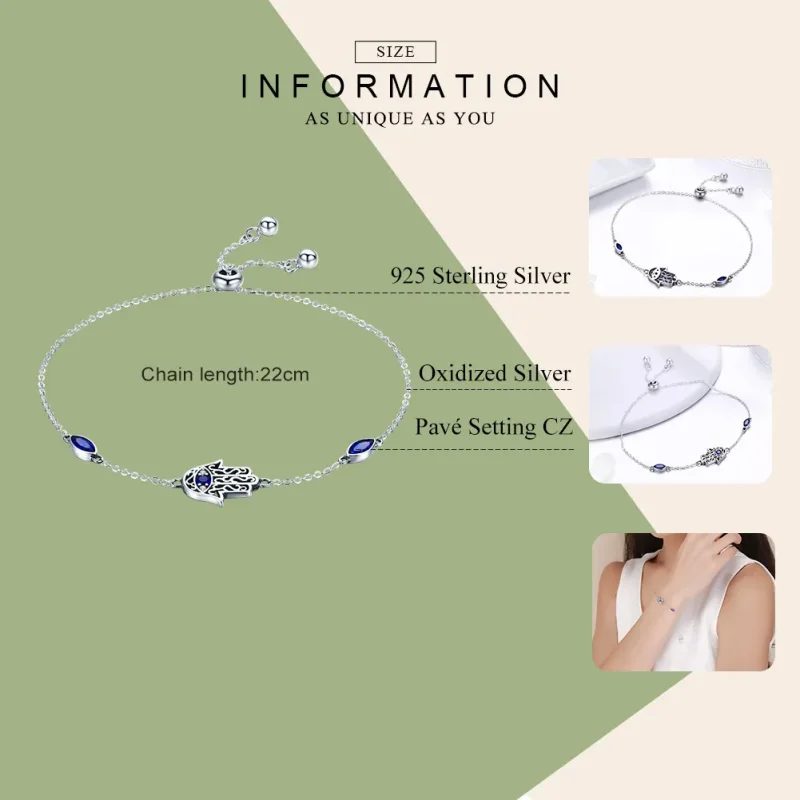 (image for) Pandora Style Silver Spoil Chain Slider Bracelet - SCB076 - View 5