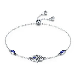 (image for) Pandora Style Silver Spoil Chain Slider Bracelet - SCB076
