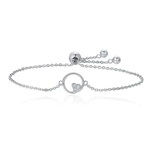 (image for) Pandora Style Silver Sweetheart Baby Slider Bracelet - SCB020