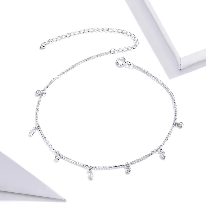 (image for) Pandora Style Silver Tassel bracelet - SCT018 - View 2