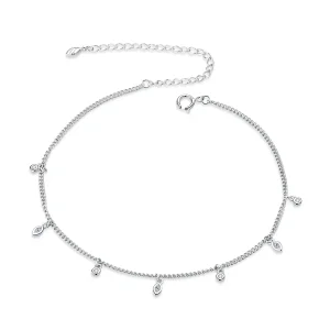 Pandora Style Silver Tassel bracelet - SCT018 (image for) Pandora Style Silver Tassel bracelet - SCT018