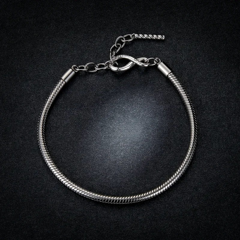 (image for) Pandora Style Simple and Infinite Bracelet - BSB085 - View 5