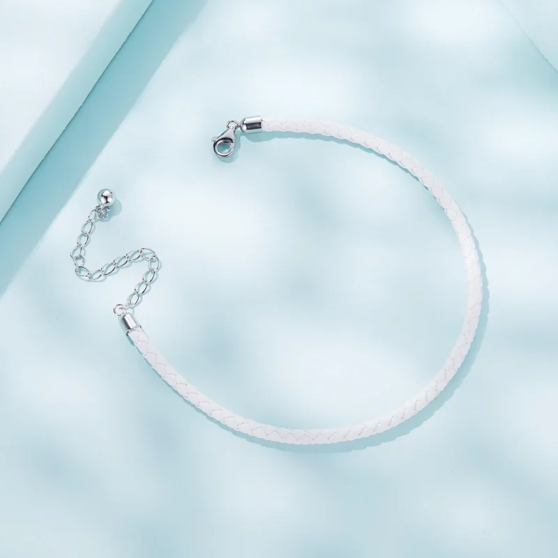 (image for) Pandora Style Simple Bracelet - SCB243-WH - View 3