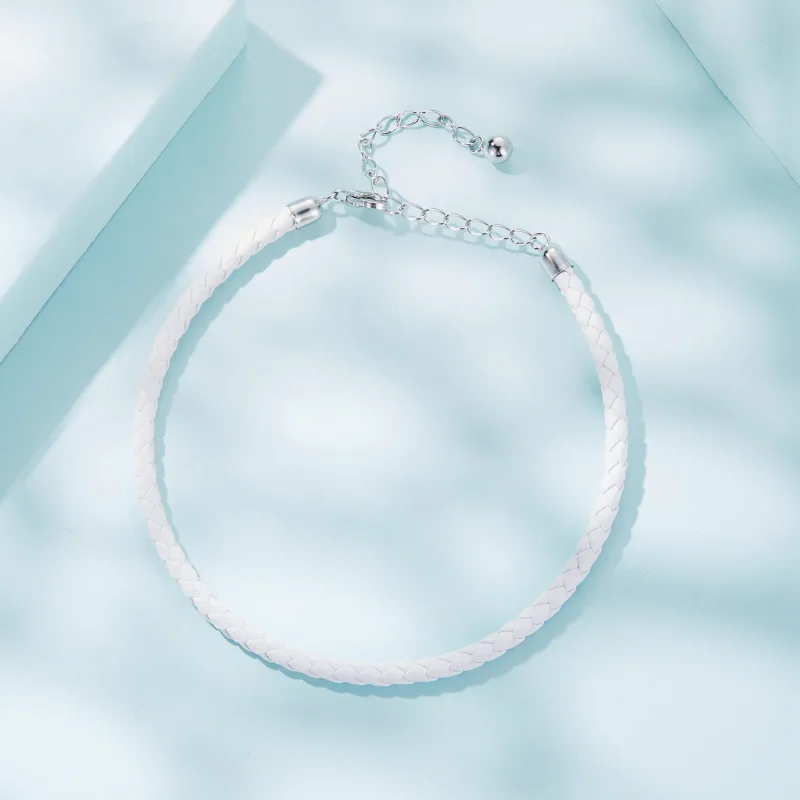 (image for) Pandora Style Simple Bracelet - SCB243-WH - View 4