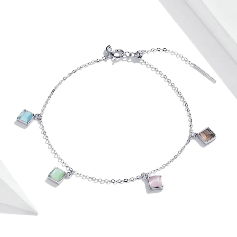 (image for) Pandora Style Simple Geometry Bracelet - SCB224 - View 2