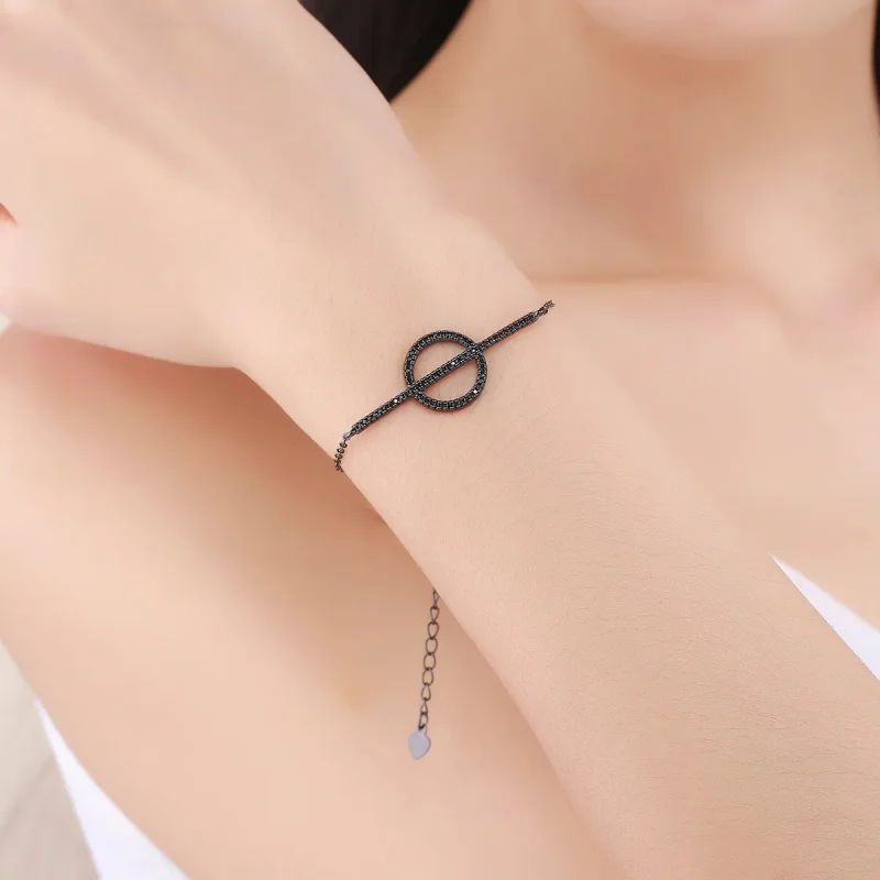 (image for) Pandora Style Simple Geometry Bracelet - VSB011 - View 6