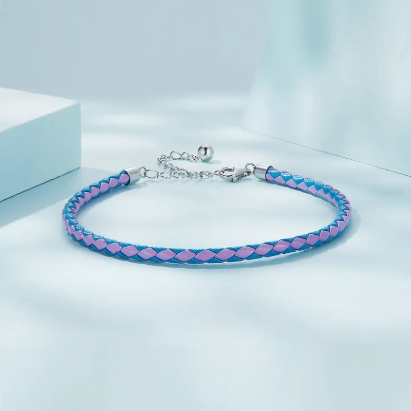 (image for) Pandora Style Simple Leather Bracelet - SCB243-CF - View 2