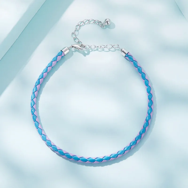 (image for) Pandora Style Simple Leather Bracelet - SCB243-CF - View 4
