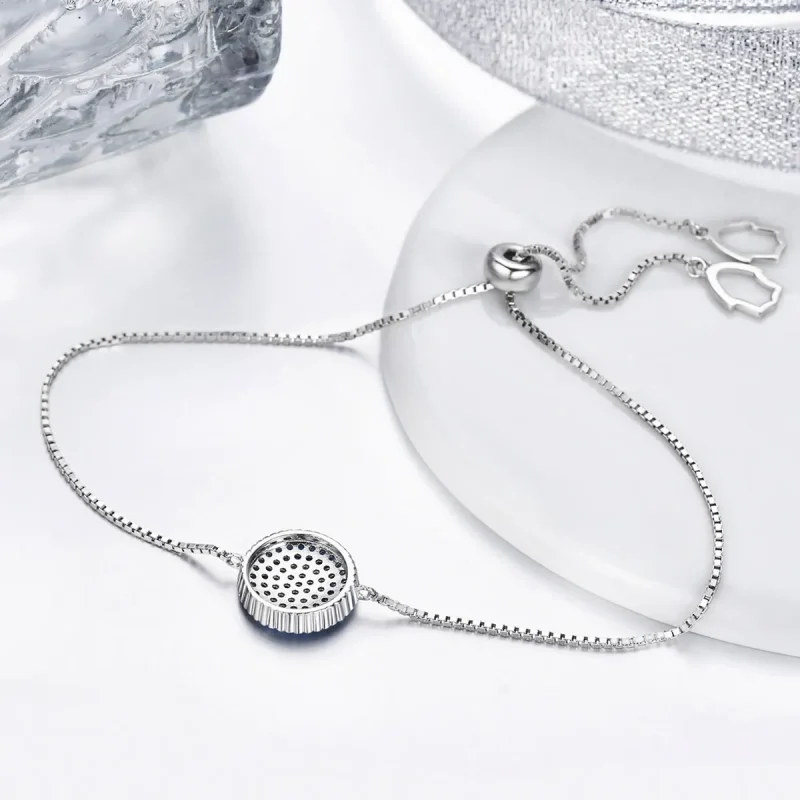 (image for) Pandora Style Sterling Silver Slider Bracelet - SCB005 - View 4