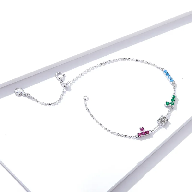 (image for) Pandora Style Tetris Bracelet - BSB040 - View 4