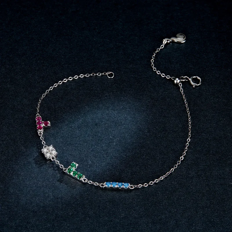 (image for) Pandora Style Tetris Bracelet - BSB040 - View 5
