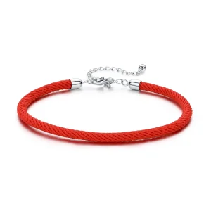 (image for) Red Rope Fabric Bracelet - SCB166