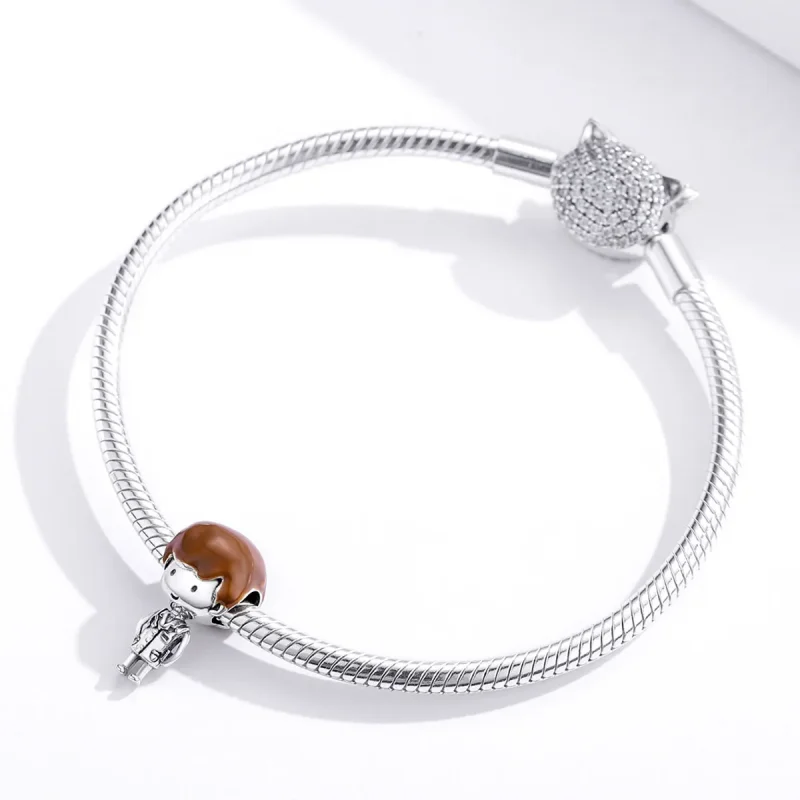 (image for) Pandora Style Angel In White Charm - SCC1549 - View 4