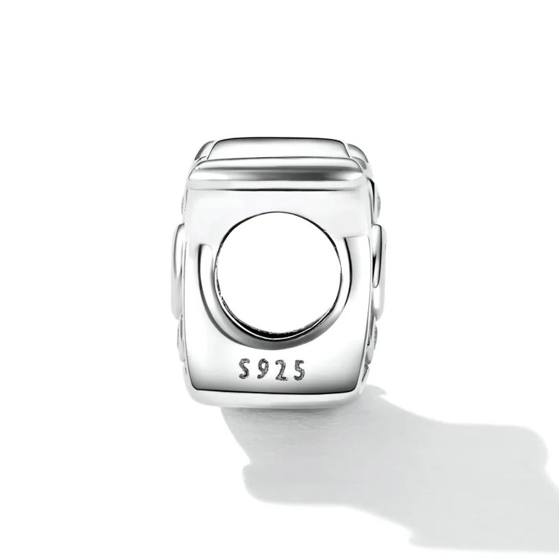 (image for) Pandora Style Art Purple Zirconium Spacer Charm - SCC2294 - View 3