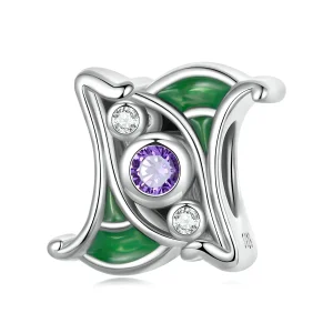 (image for) Pandora Style Art Purple Zirconium Spacer Charm - SCC2294
