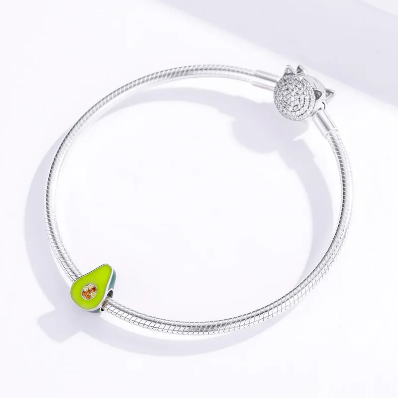 (image for) Pandora Style Avocado Charm - BSC129 - View 4