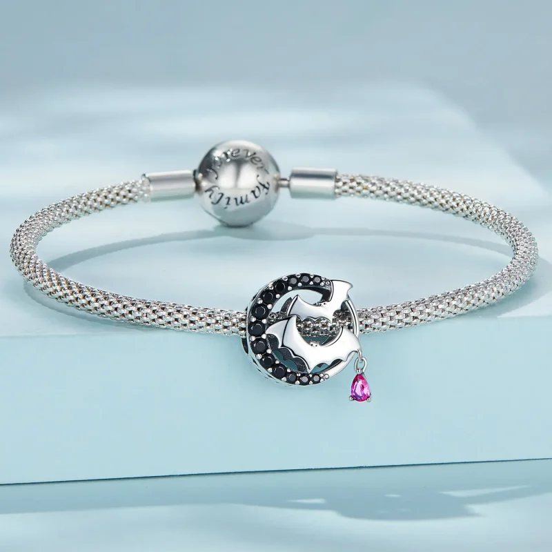 (image for) Pandora Style Bat Charm - SCC2392 - View 3
