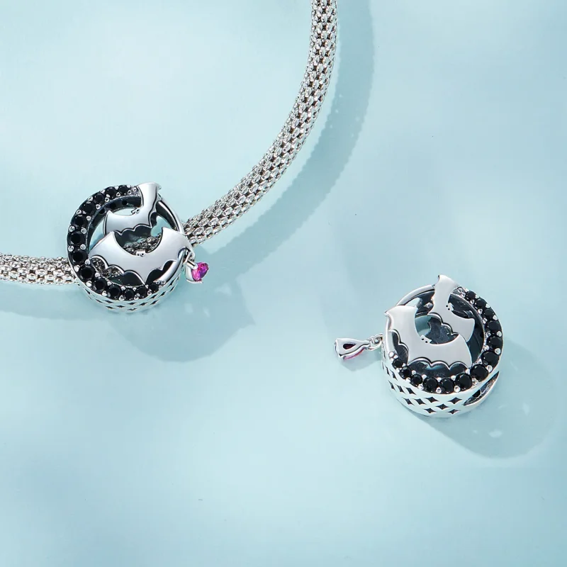 (image for) Pandora Style Bat Charm - SCC2392 - View 4