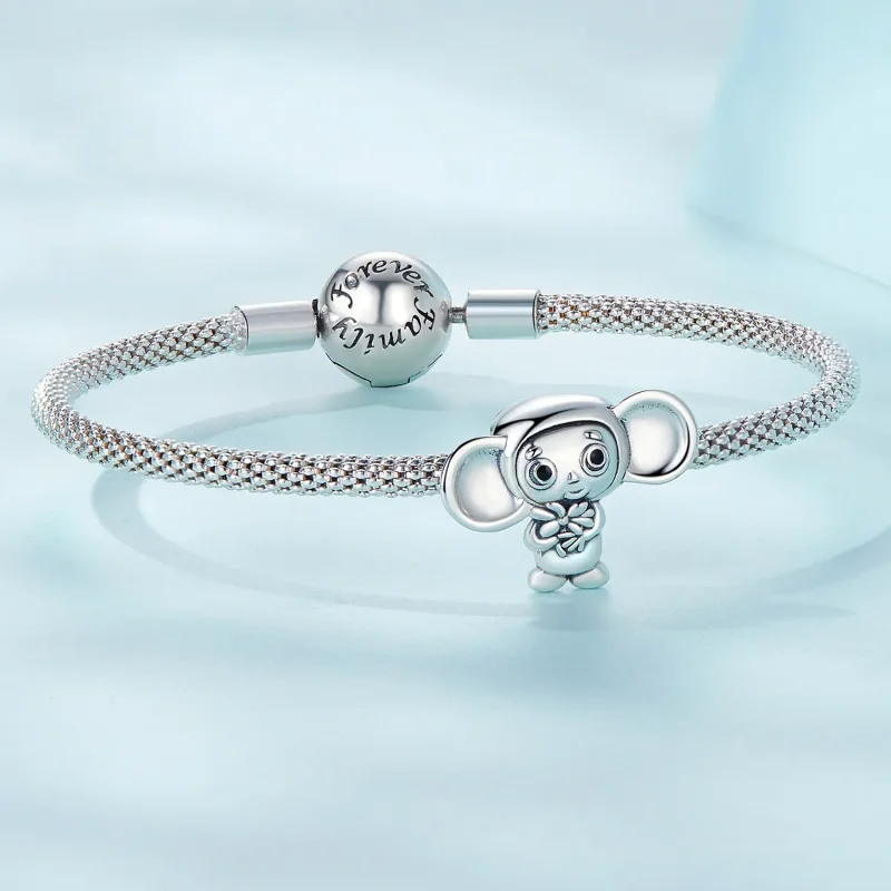 (image for) Pandora Style Big Eared Monkey Charm - SCC2387 - View 5