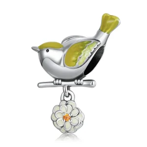 (image for) Pandora Style Birds and Flowers - Beginning of Spring Charm - SCC2191