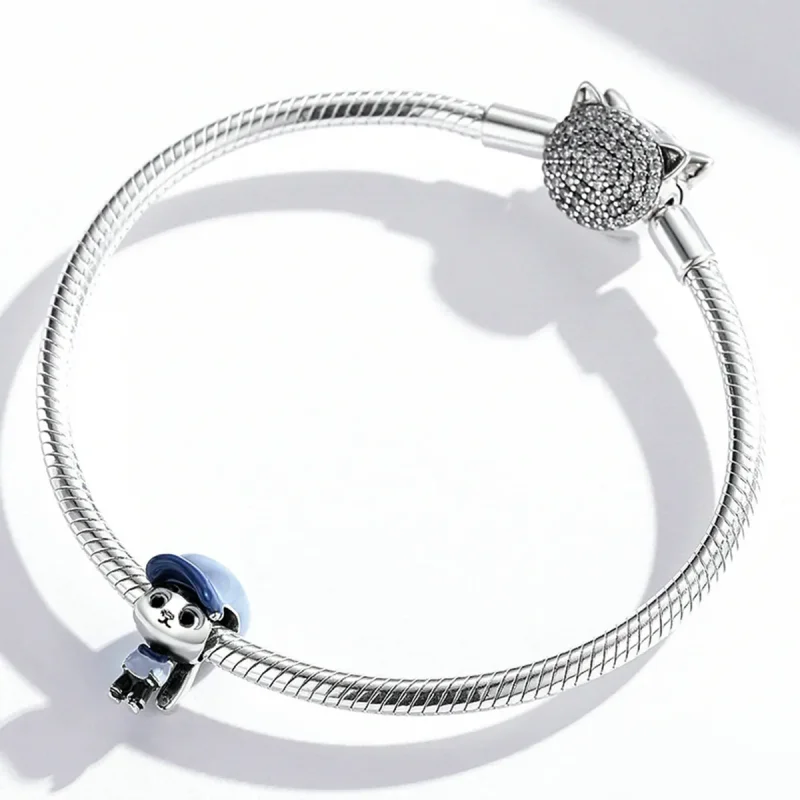 (image for) Pandora Style Bunny Officer Charm - SCC1960 - View 3