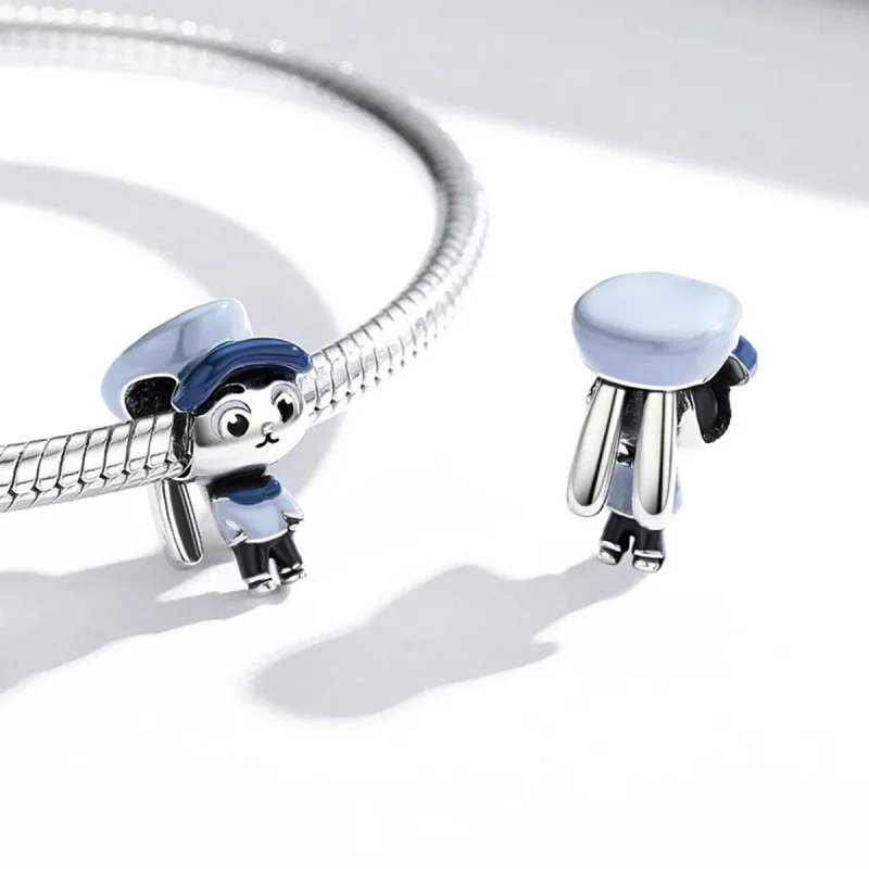 (image for) Pandora Style Bunny Officer Charm - SCC1960 - View 4