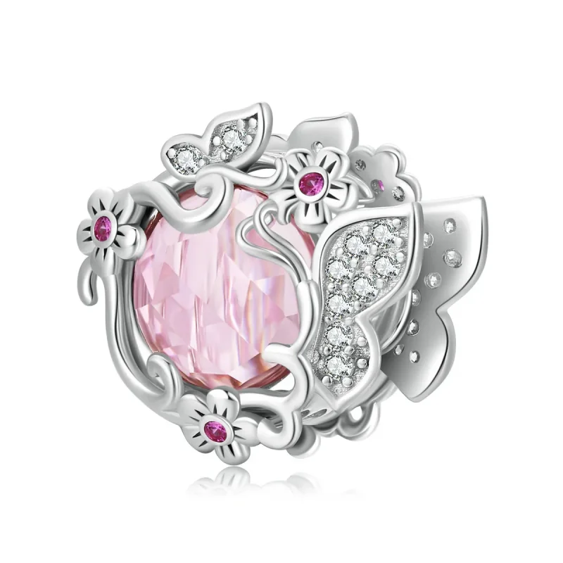 (image for) Pandora Style Butterflies Flying Charm - BSC552