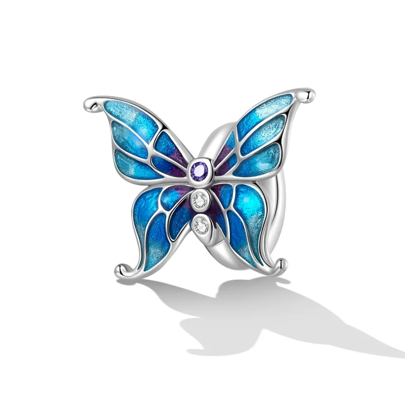 (image for) Pandora Style Butterfly Charm - SCC2326 - View 2