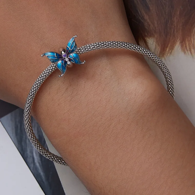 (image for) Pandora Style Butterfly Charm - SCC2326 - View 6