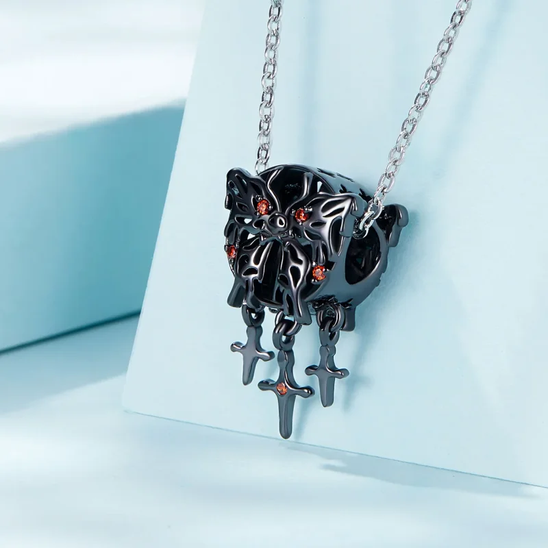 (image for) Pandora Style Butterfly Dream Catcher Charm - SCC2383 - View 2