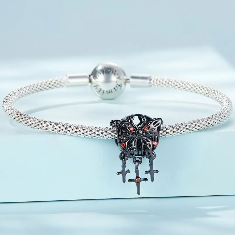 (image for) Pandora Style Butterfly Dream Catcher Charm - SCC2383 - View 3