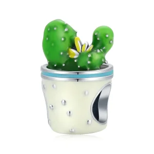 (image for) Pandora Style Cactus Pot Charm - SCC2019
